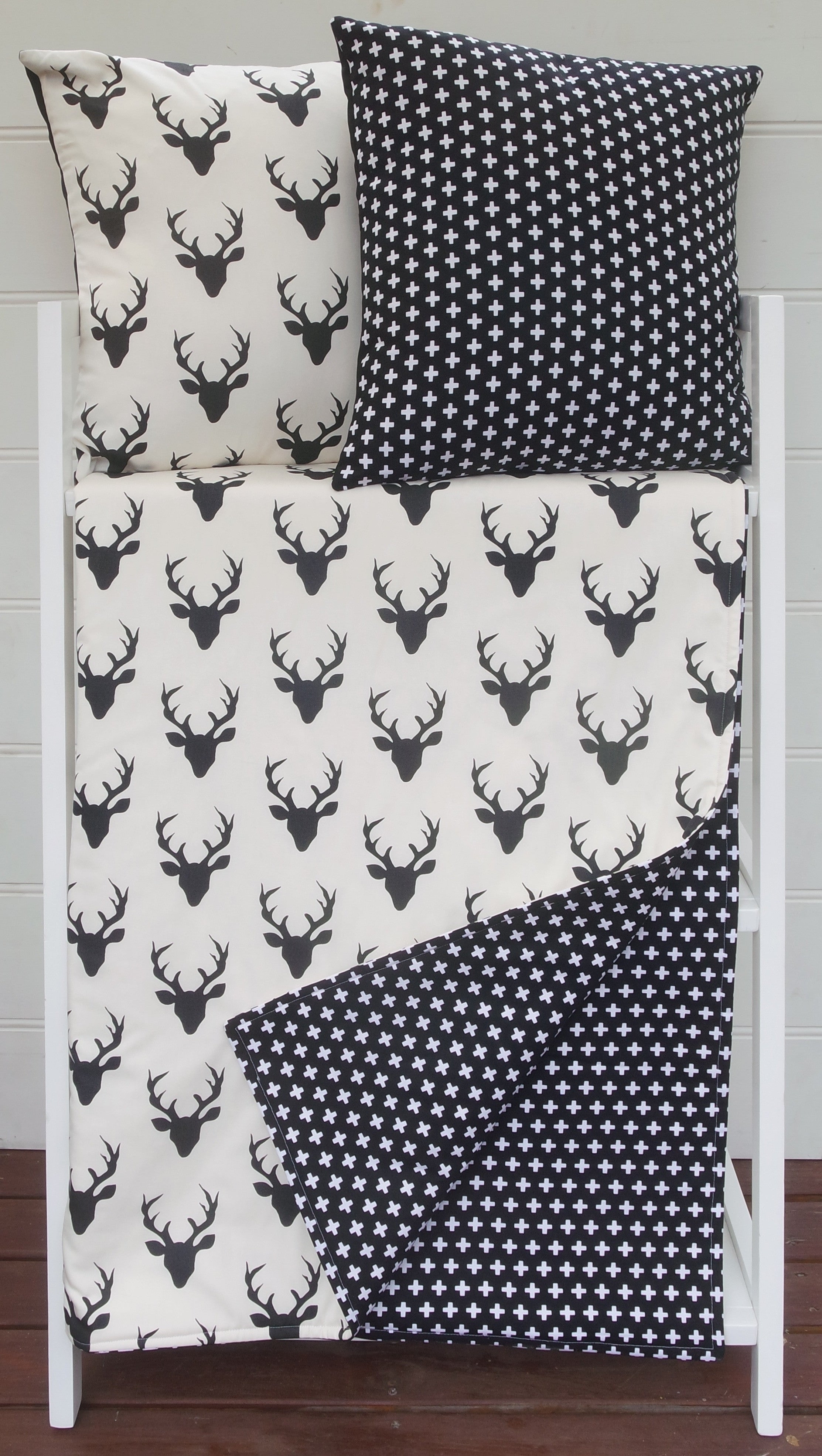 Black Deer Head & Crosses Nursery Collection – tagged "cot sheets" – Danoah