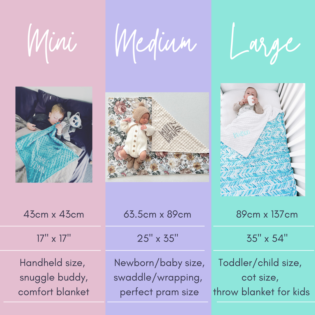 Personalised Deluxe Minky Dot Blanket - "Tiger Lily"