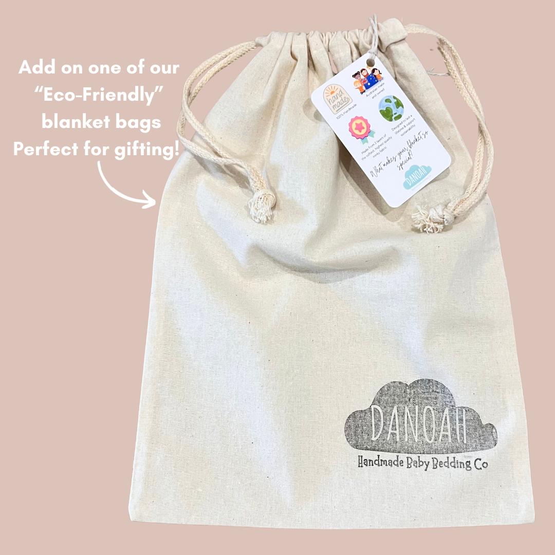 Personalised Deluxe Minky Dot Blanket - "George the Elephant"
