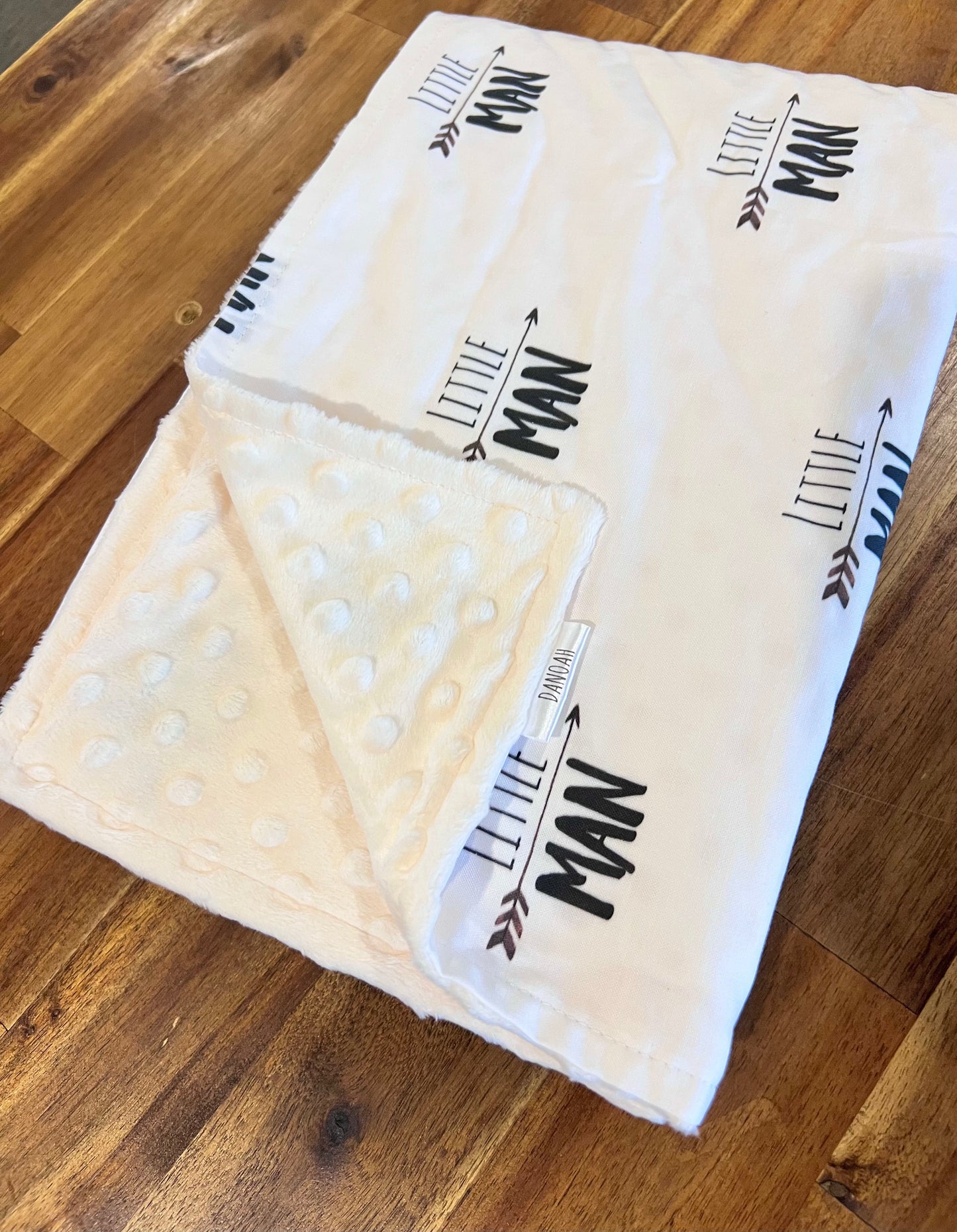 **50% OFF** - Little Man Minky Dot Blanket