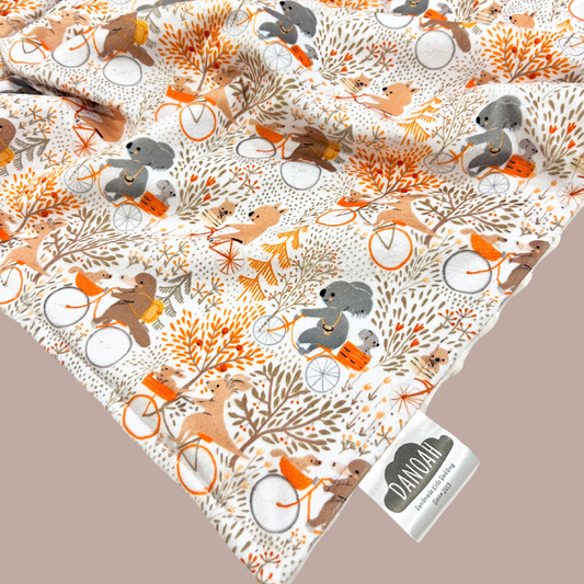 Embroidered Personalised Minky Dot Blanket - "Australian Animal Adventures"