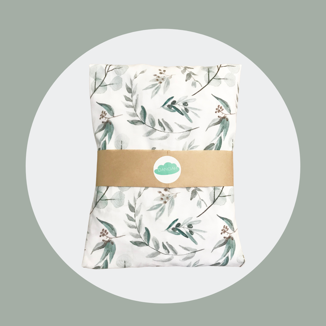 100% Cotton Cot/Bassinet Fitted Sheet or Change Table Cover - Eucalyptus