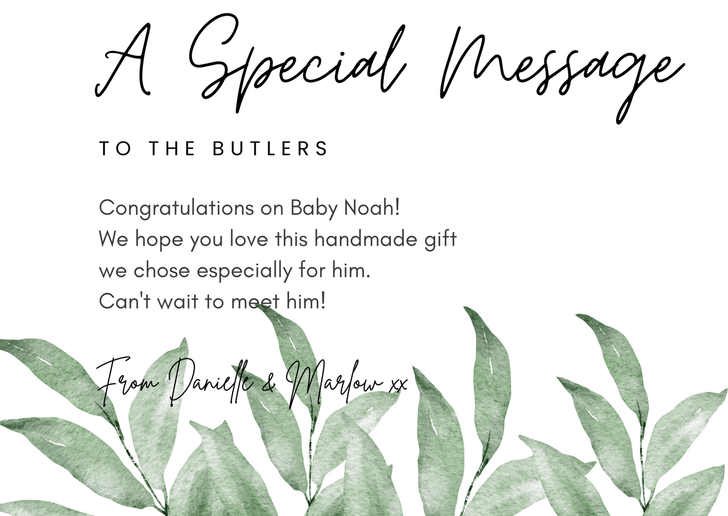 Message Card *Free with any purchase*