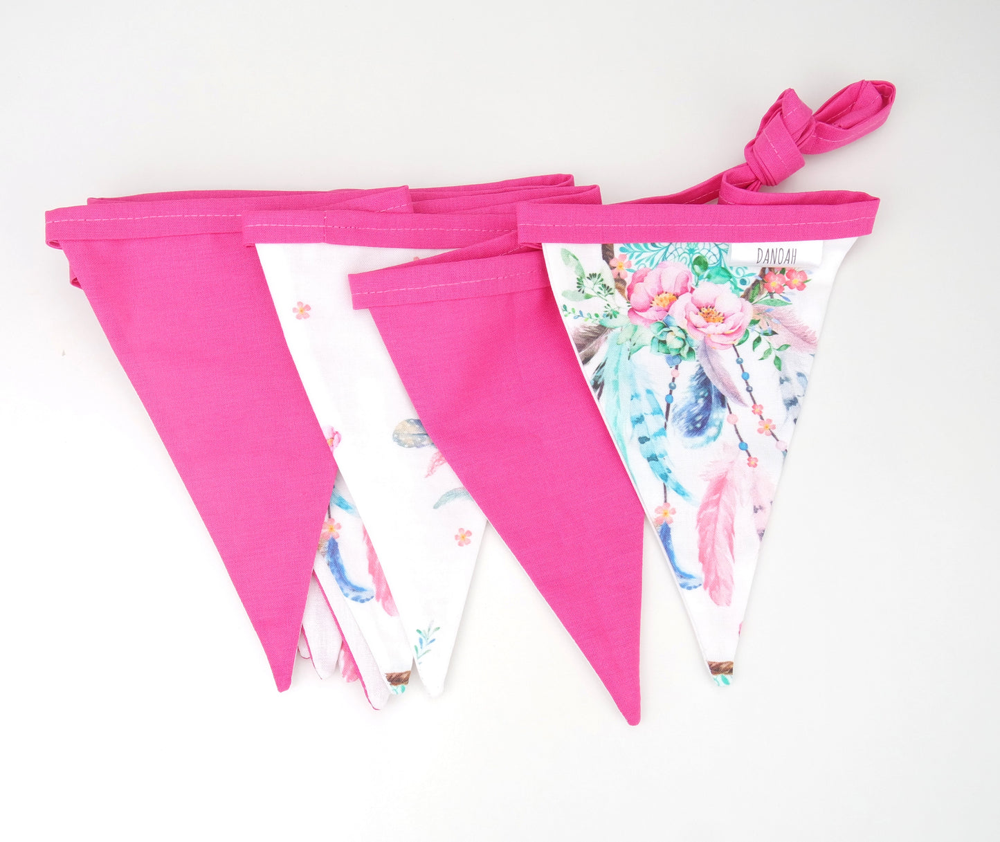 Bright Pink Dreamcatcher Bunting Flags