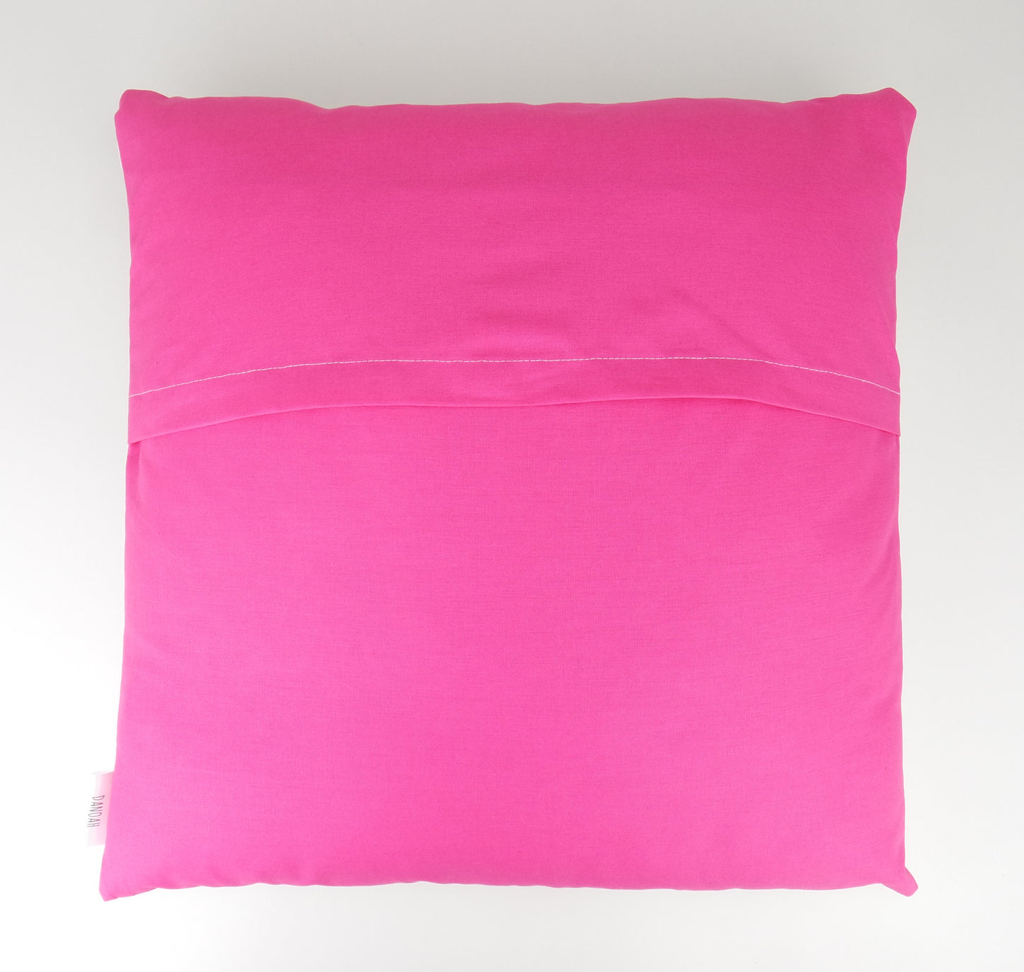 Bright Pink Feather Cushion Cover
