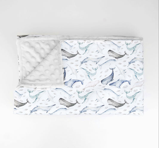 Under the Sea Minky Dot Baby Blanket