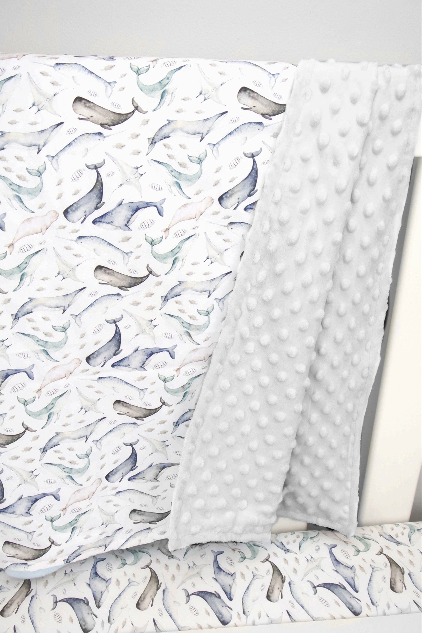 Under the Sea Minky Dot Baby Blanket