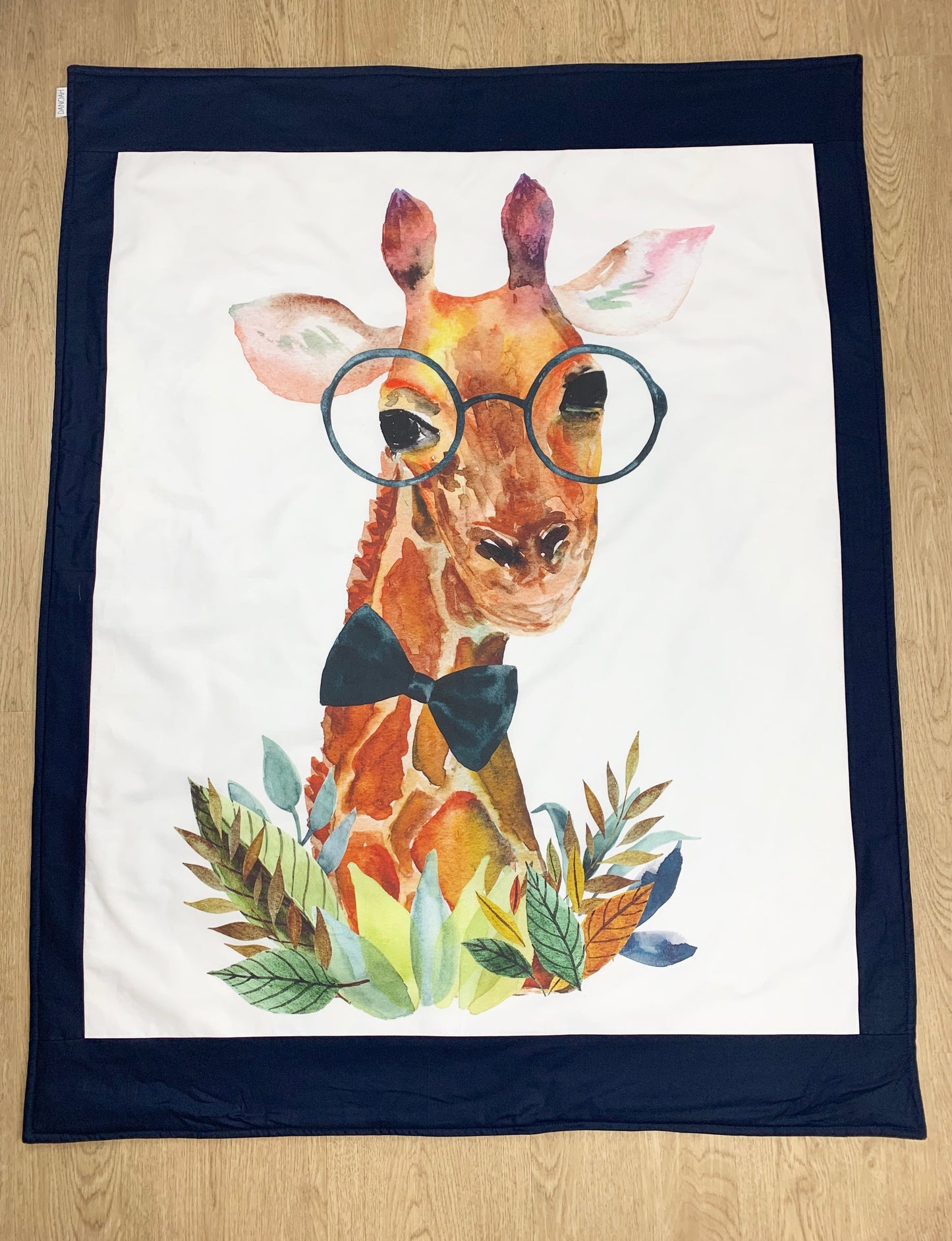 Boy Giraffe Cot Quilt