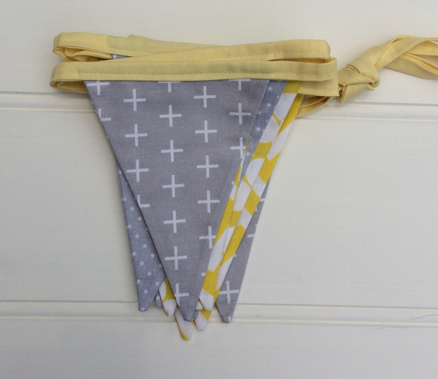 Yellow & Grey Bunting Flags
