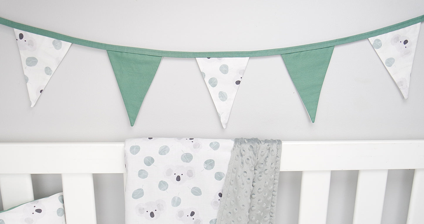 Australian Koala Bunting Flags (Sage Green)