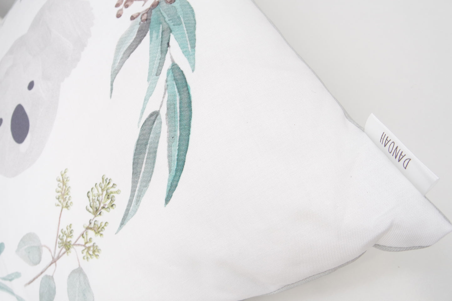 Australian Koala Wreath Cushion Cover (Grey)
