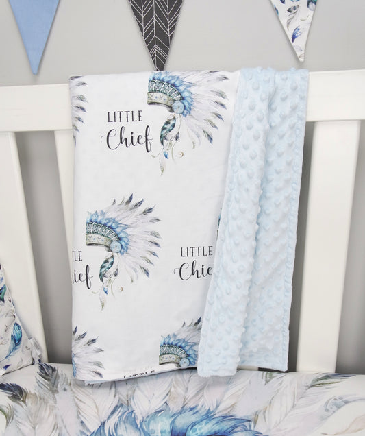 Little Chief Minky Baby Blanket