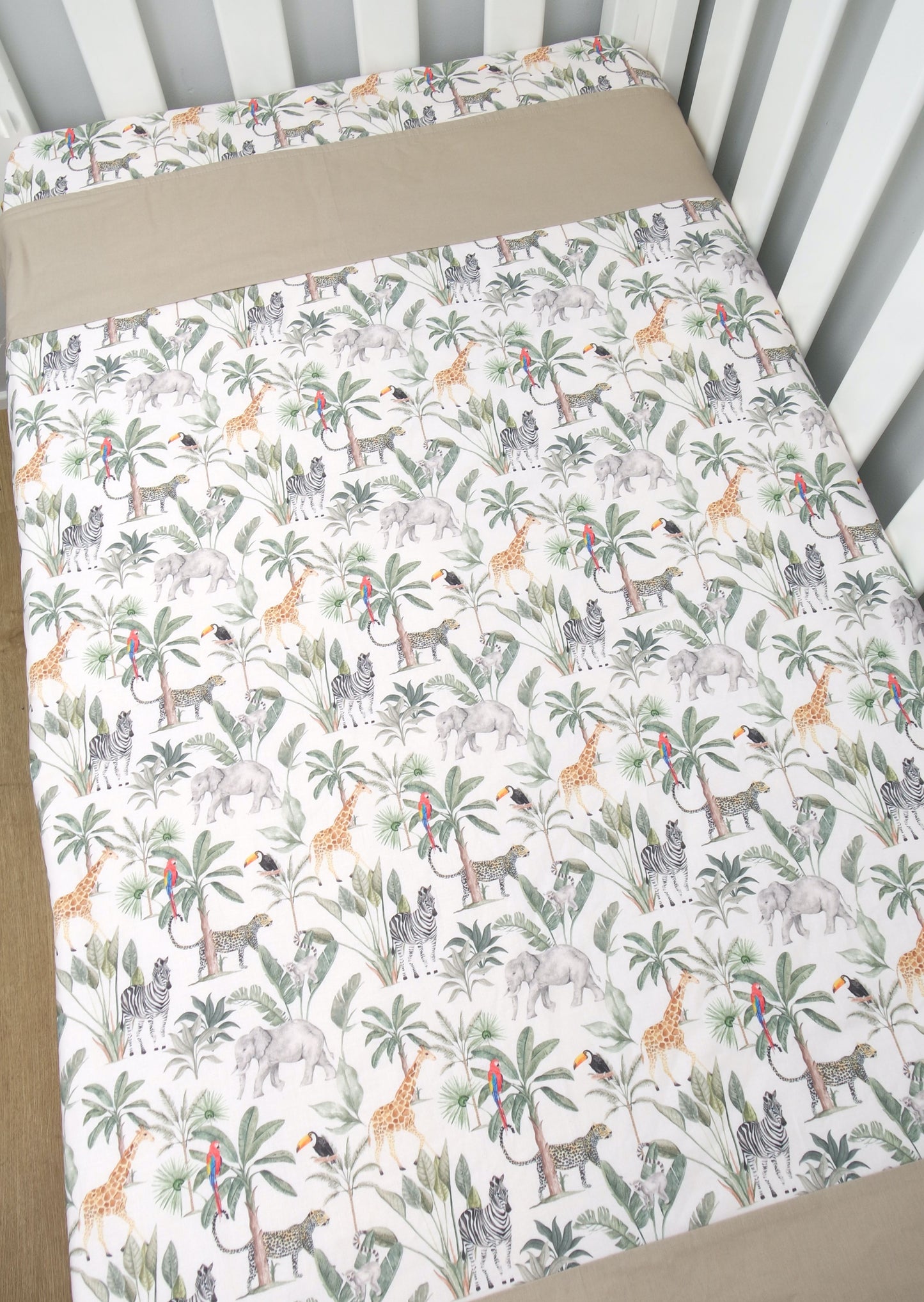 Tropical Jungle Cot Quilt
