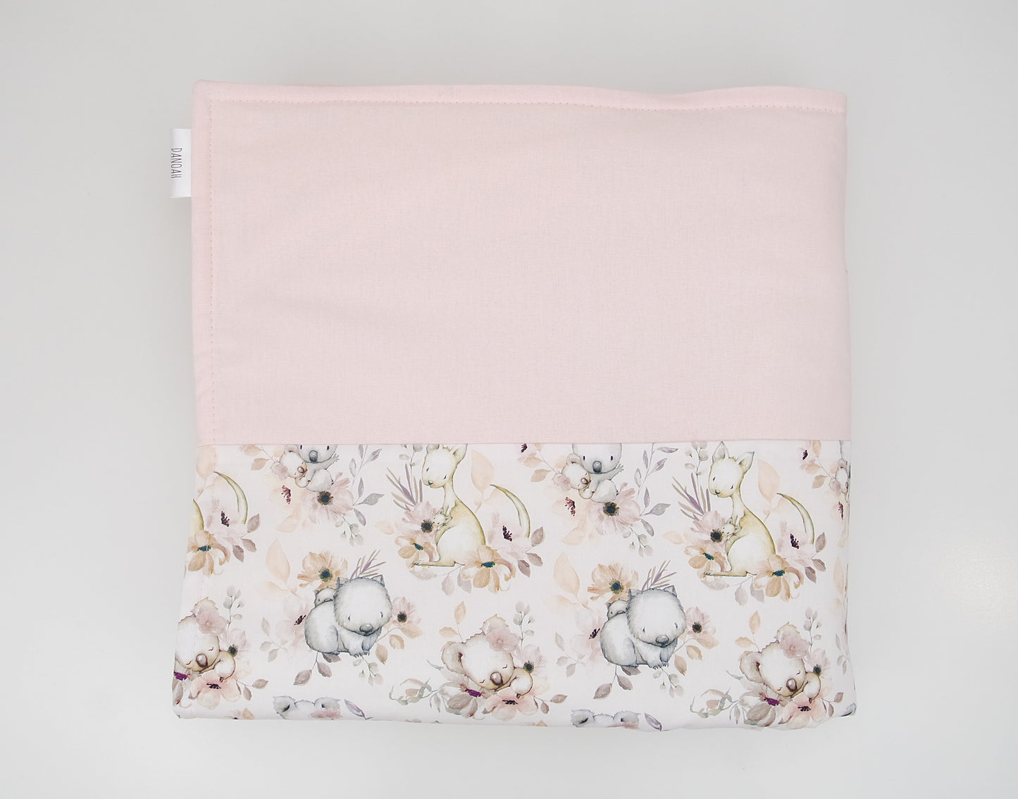 Floral Australian Animals Cot Quilt