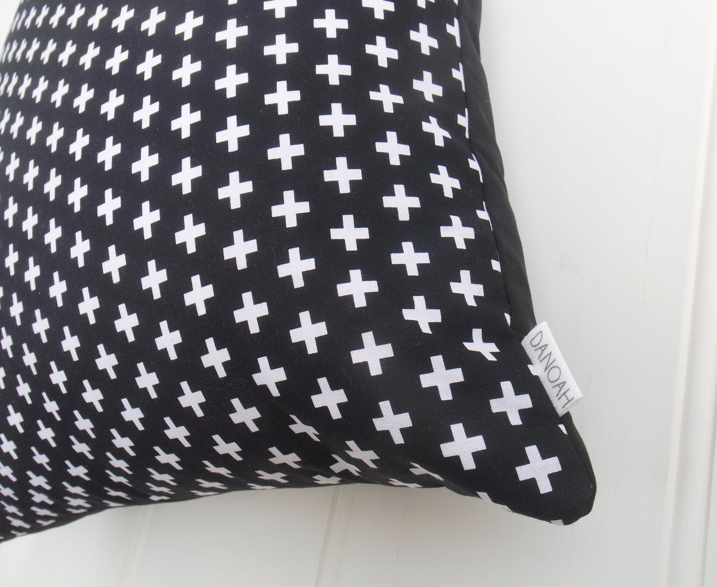 Black & White Cross Cushion Cover