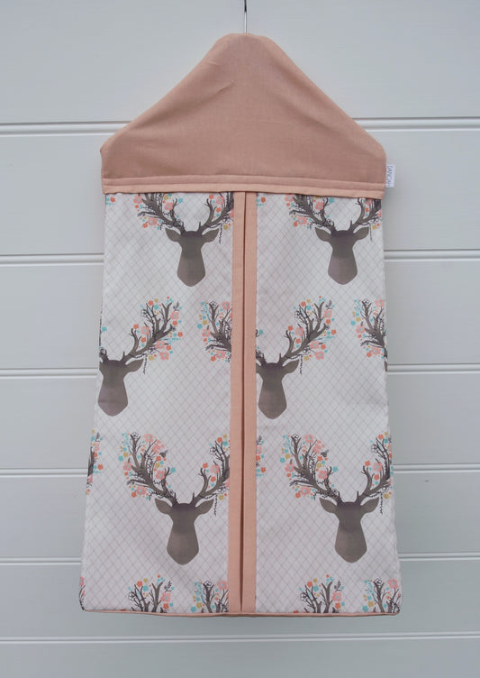 Nappy Stacker - Pink Deer Head
