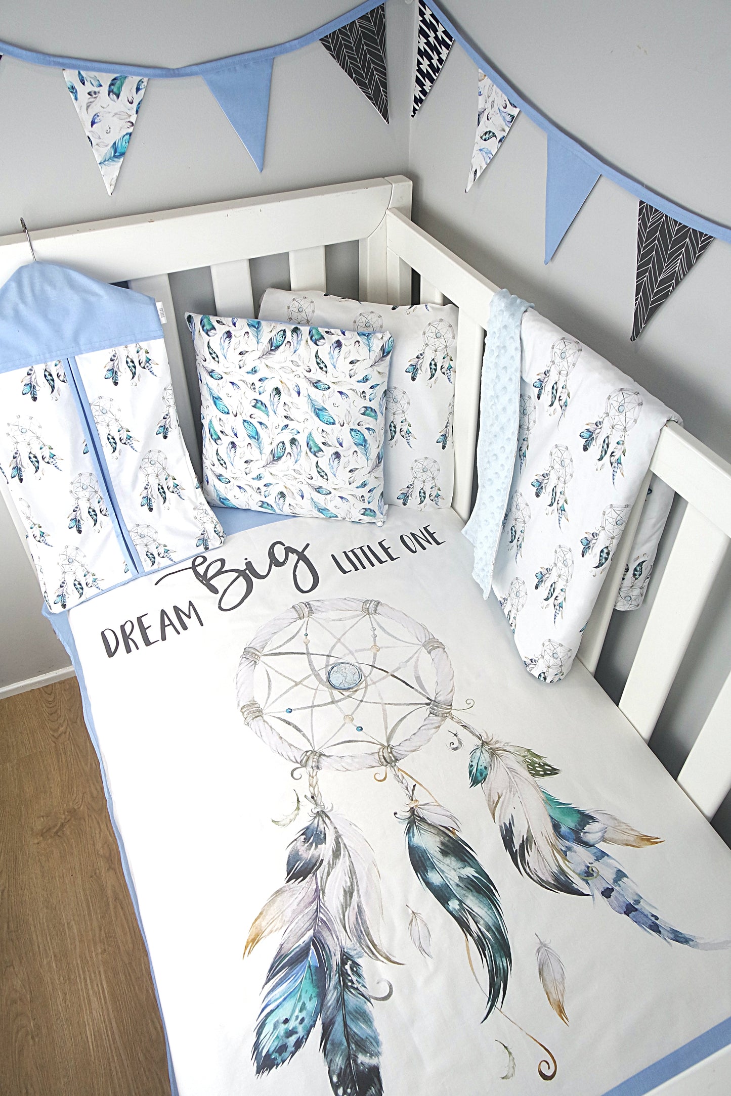 Blue Dream Big Little One Cot Quilt