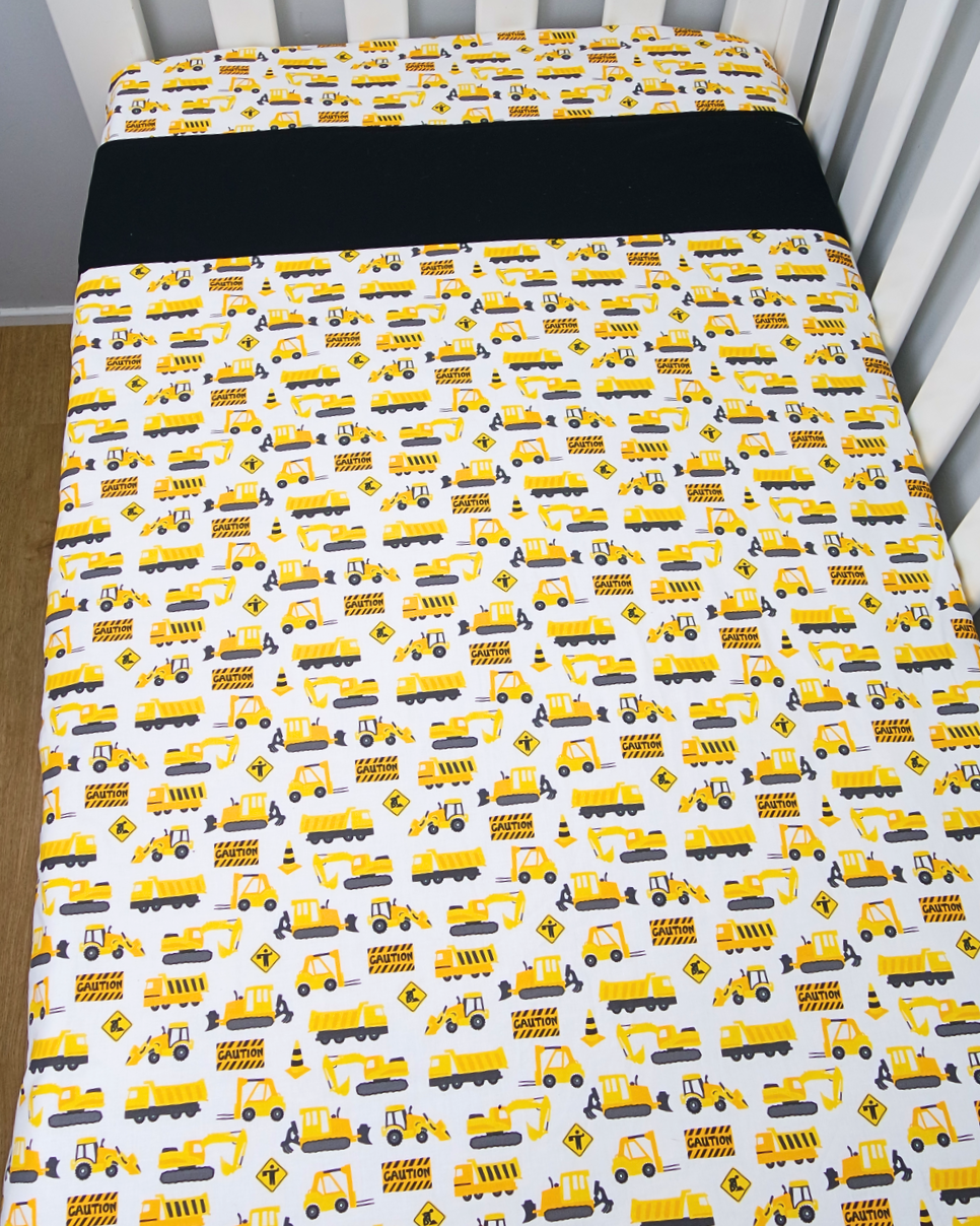Little Construction Cot Quilt