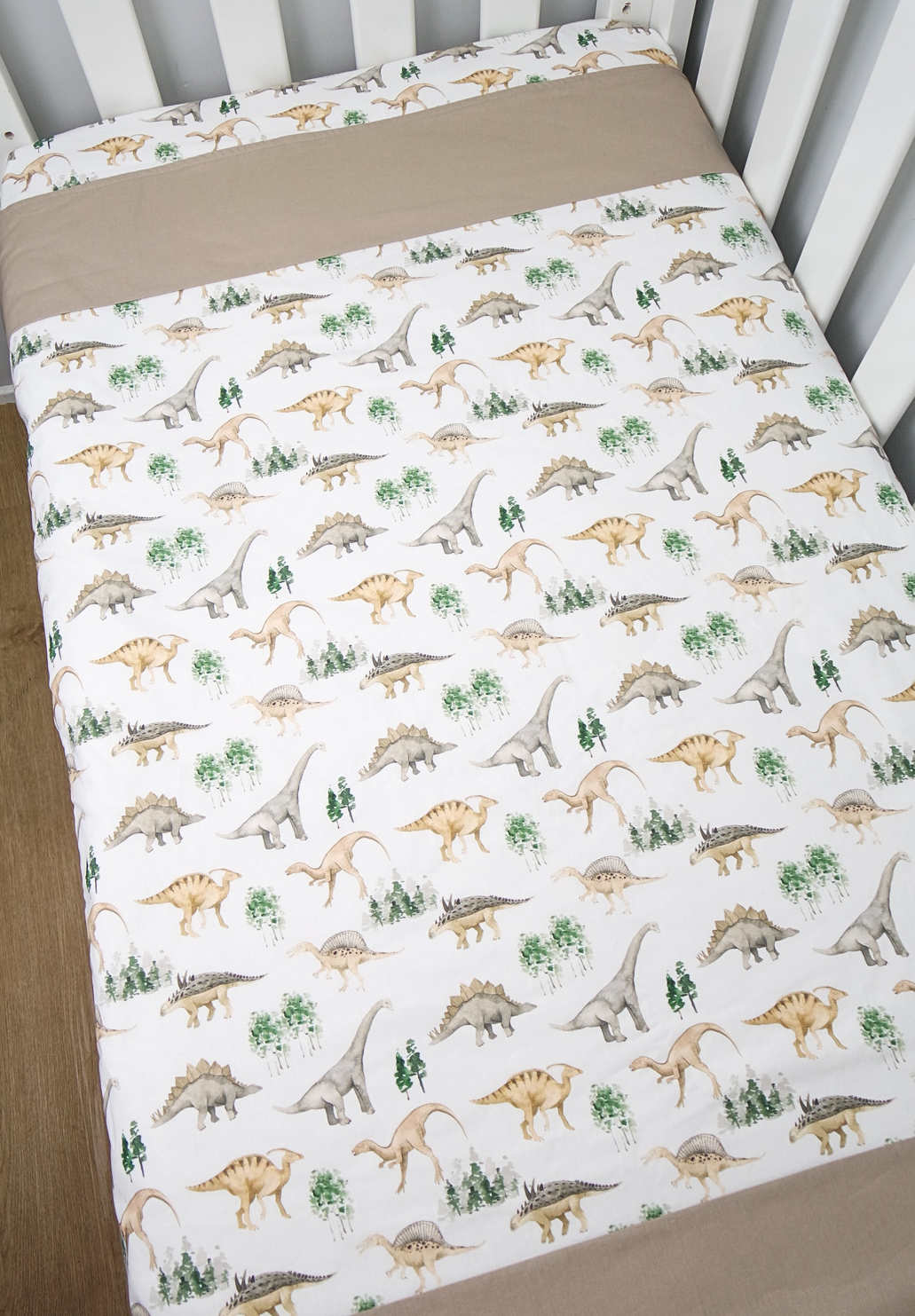 Lazy Dinosaur Cot Quilt
