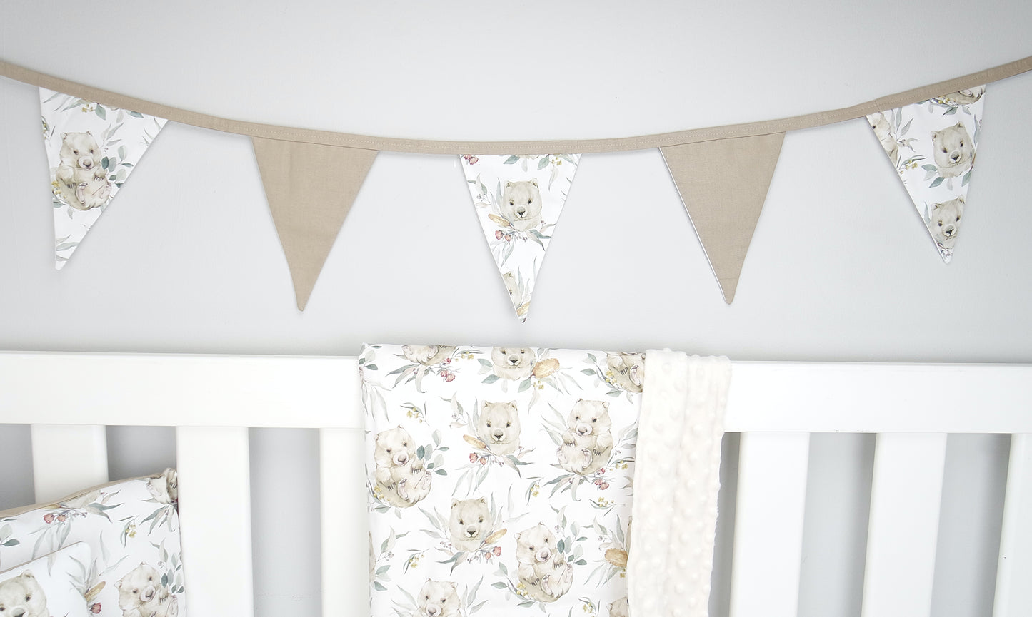 Willy the Wombat Bunting Flags