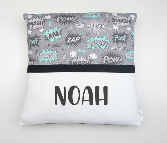 Little Superhero Personalised Cushion Cover