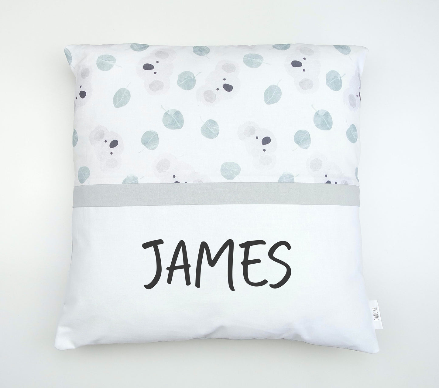 Grey Koala Personalised Cushion Cover