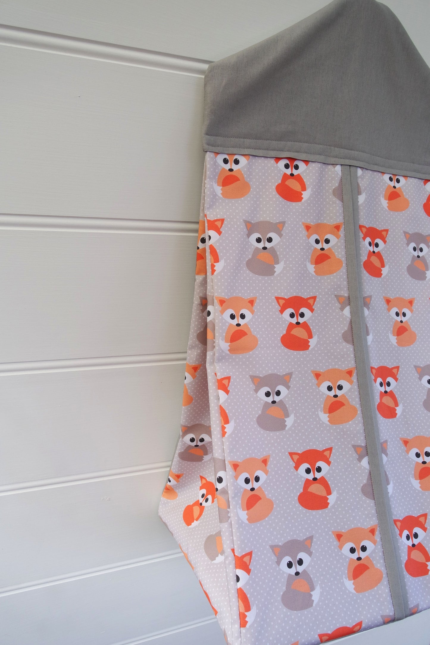 Peach Foxes Nappy Stacker