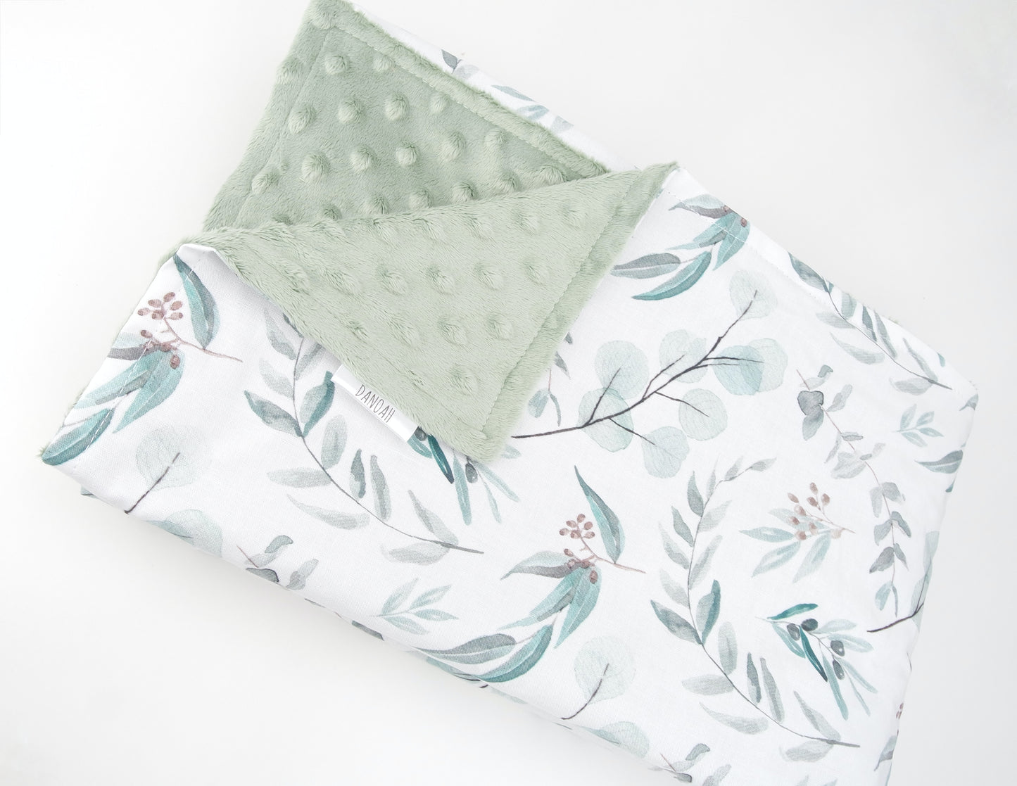 Eucalyptus Minky Baby Blanket (Green)
