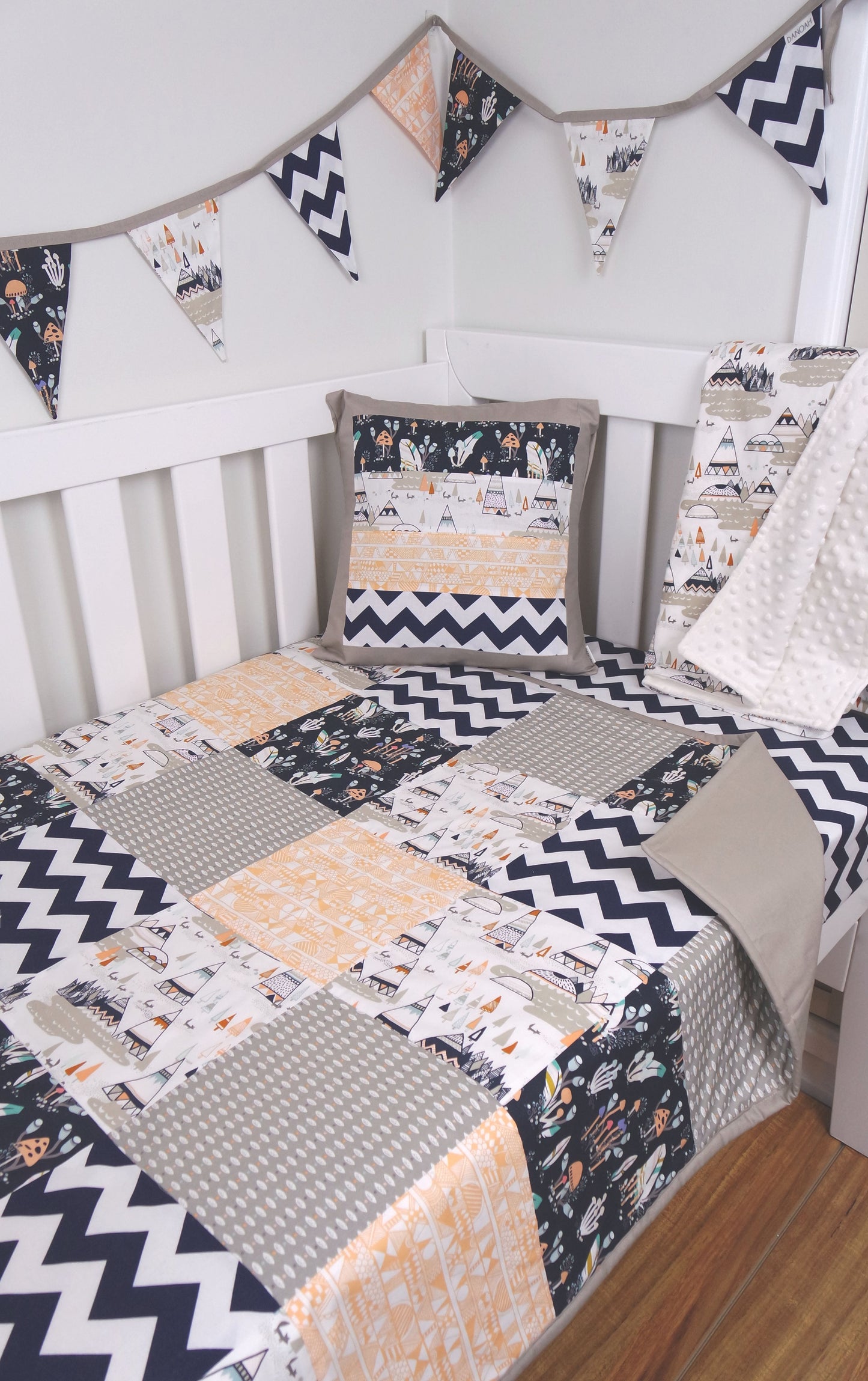 Indian Teepee Patchwork Quilt