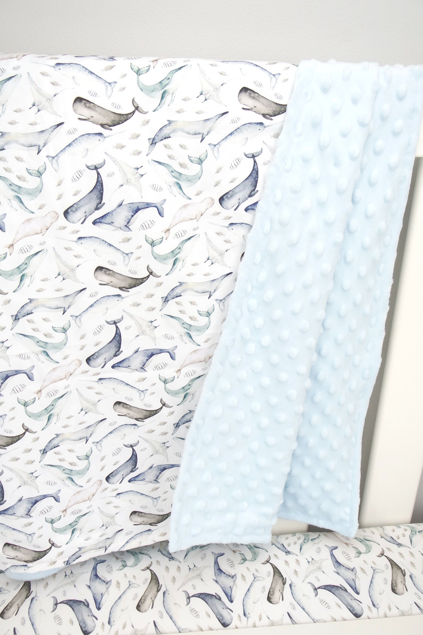 Under the Sea Minky Dot Baby Blanket