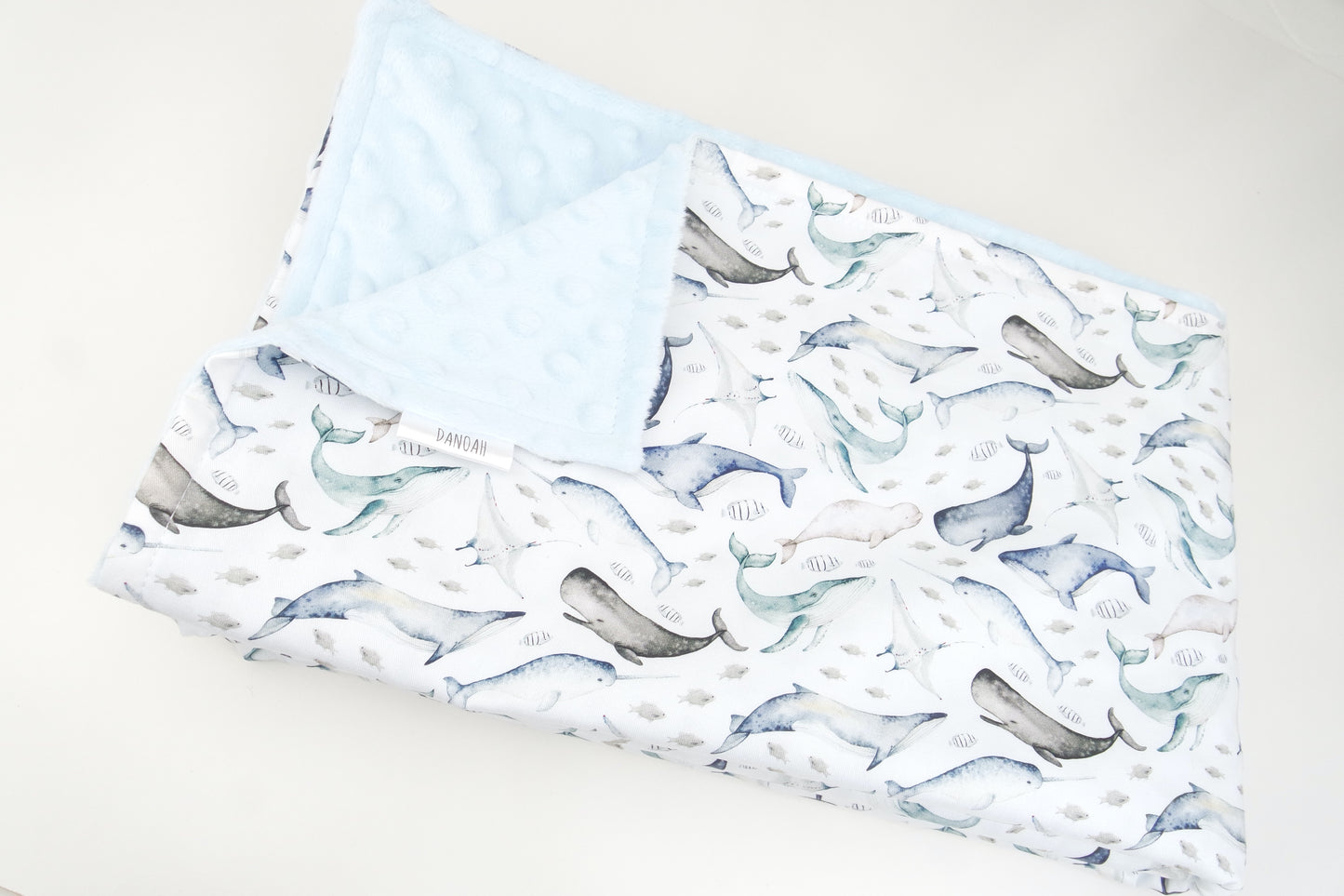 Under the Sea Minky Dot Baby Blanket