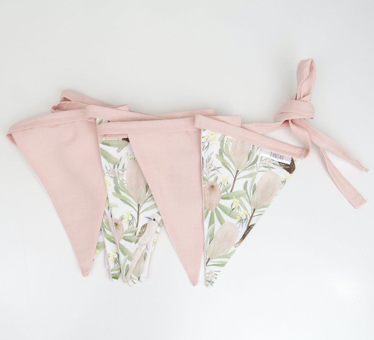 Neutral Pink Kookaburra Bunting Flags