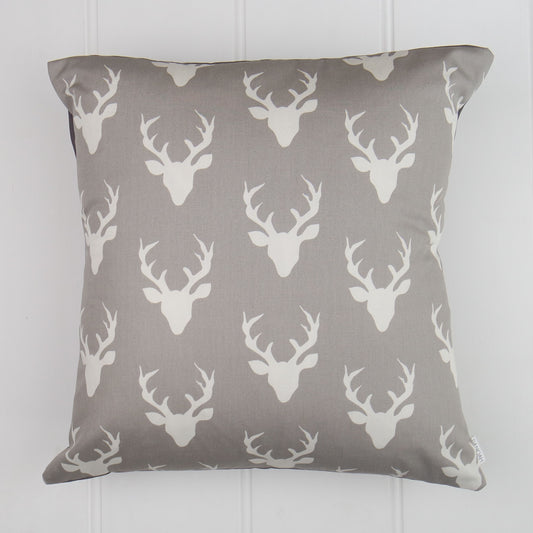White Deer Head Cushion Cover