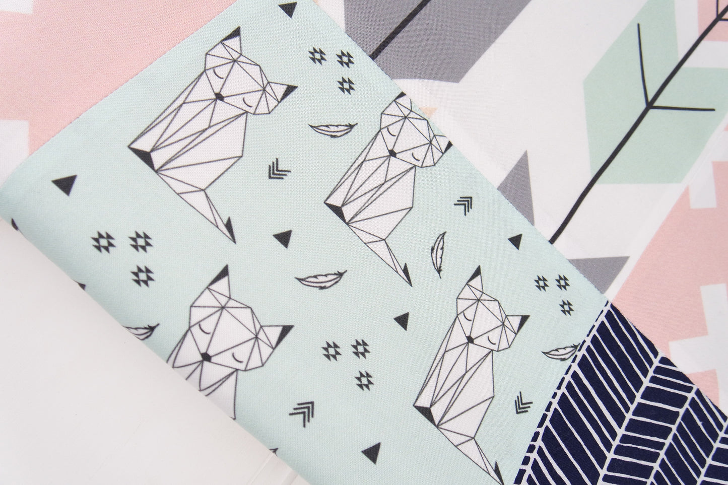 Mint Fox Patchwork Quilt
