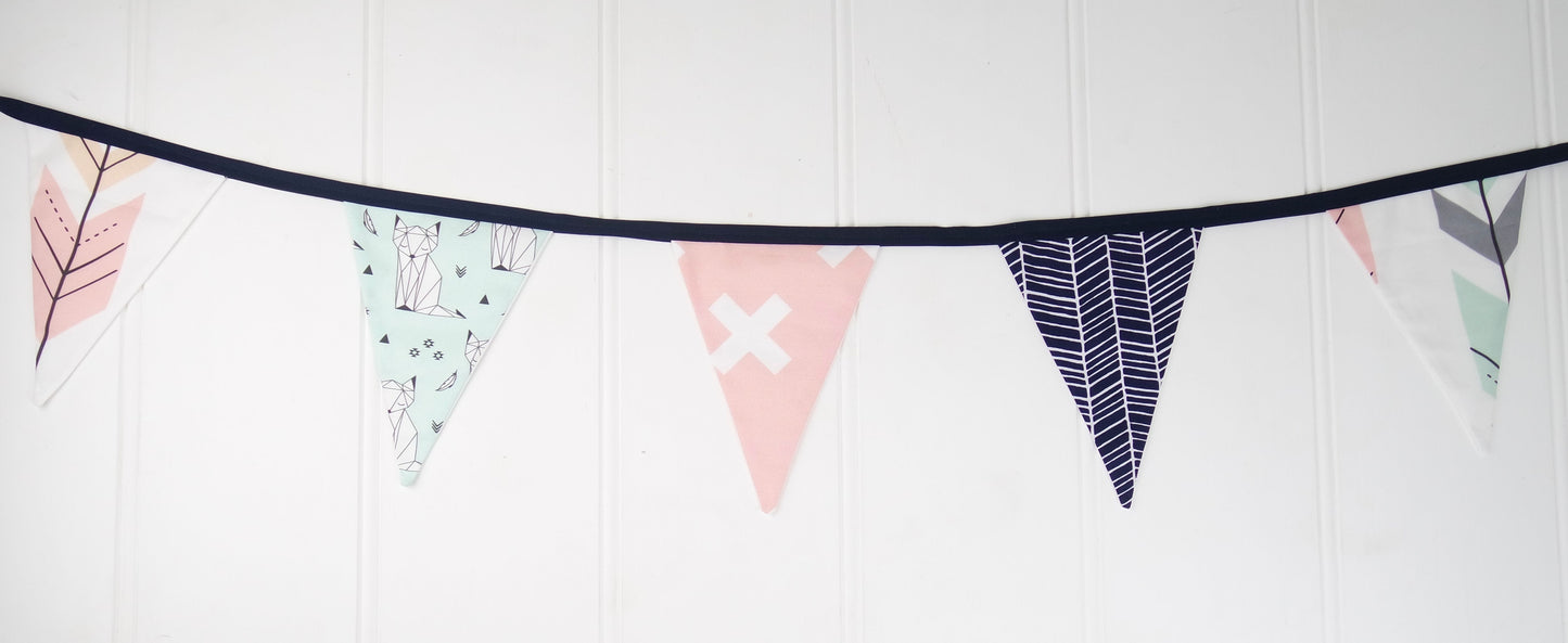 Mint Fox Bunting Flags