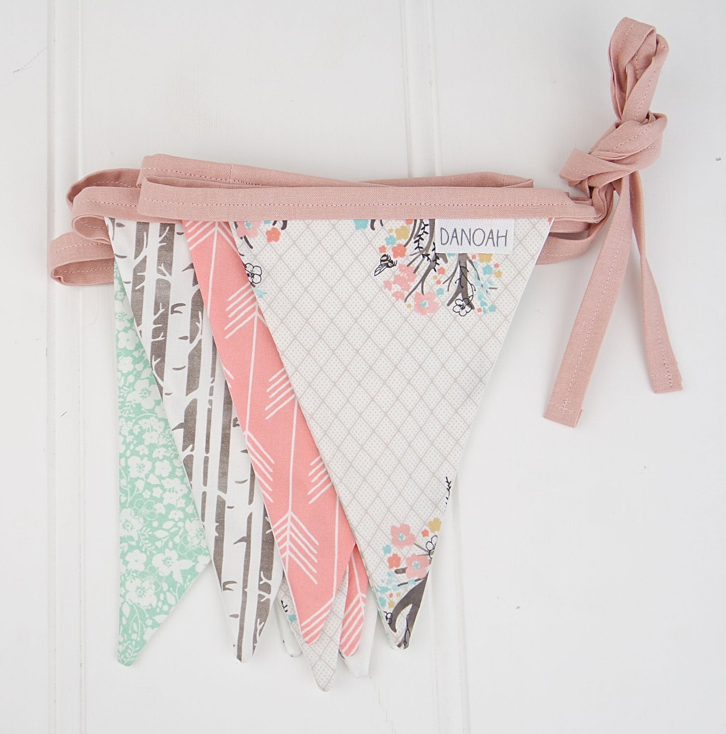 Pink & Mint Deer Bunting Flags