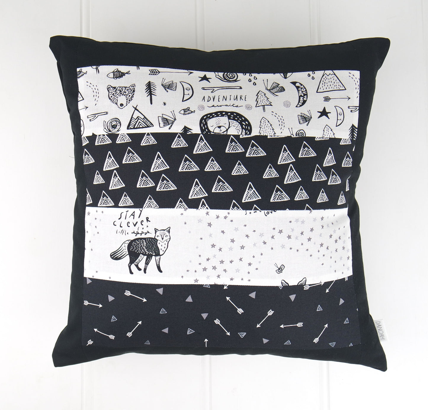 Adventure Awaits Patchwork Cushion Cover