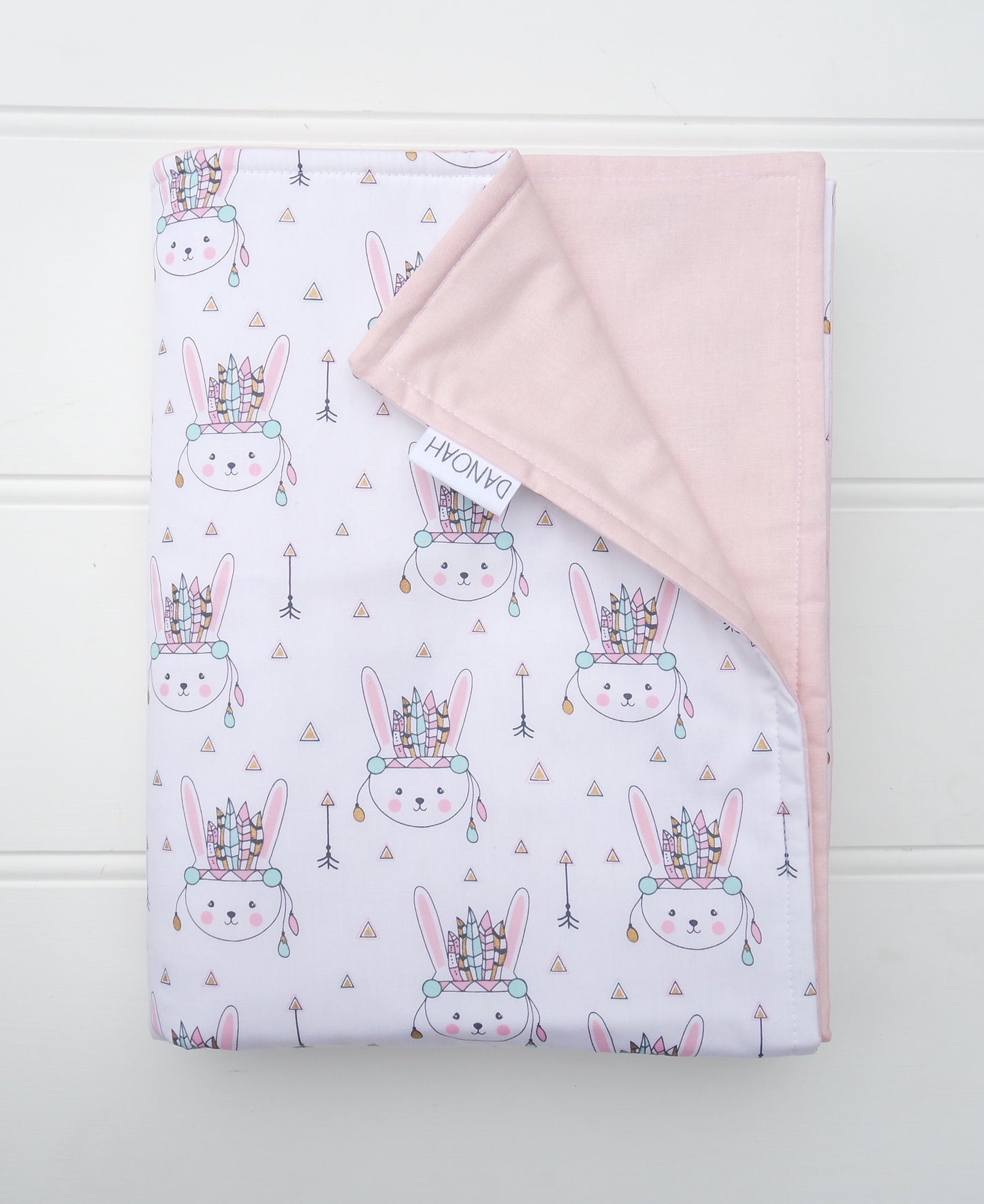 Pastel Indian Bunny Cot Quilt