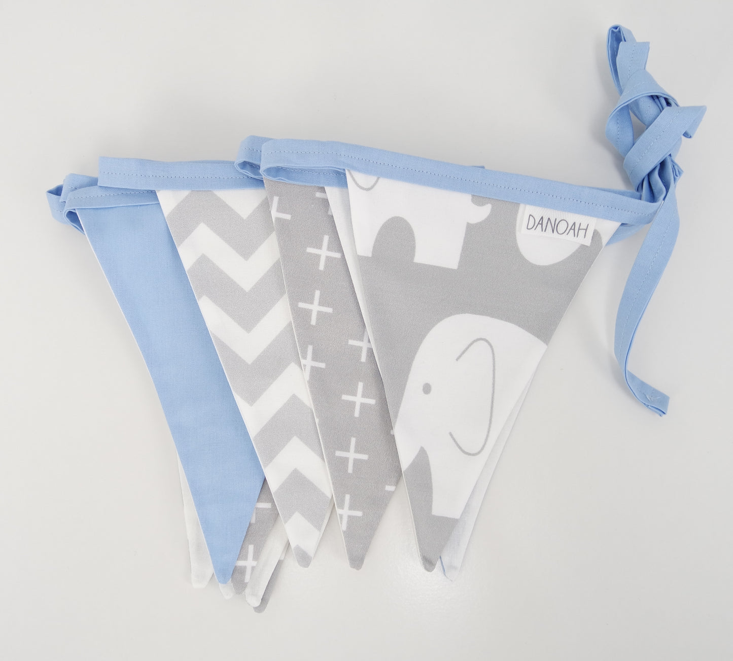Blue & Grey Elephant Bunting Flags