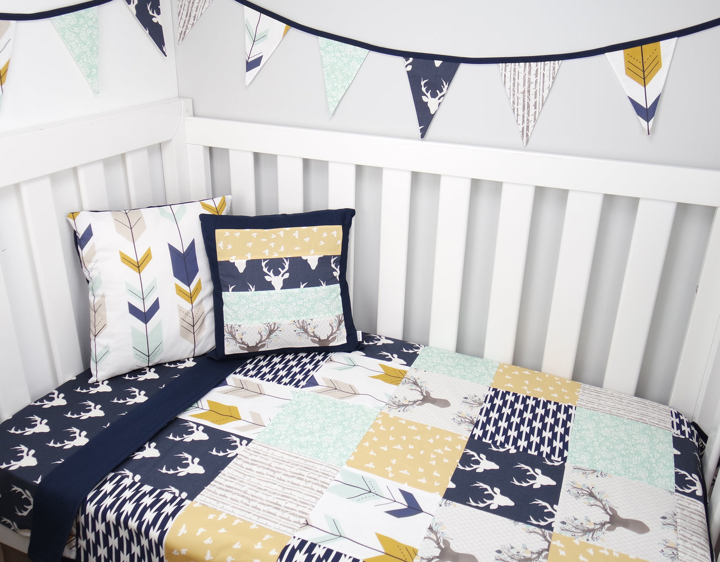 Navy Buck Bunting Flags