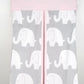 Nappy Stacker - Pink & Grey Elephant