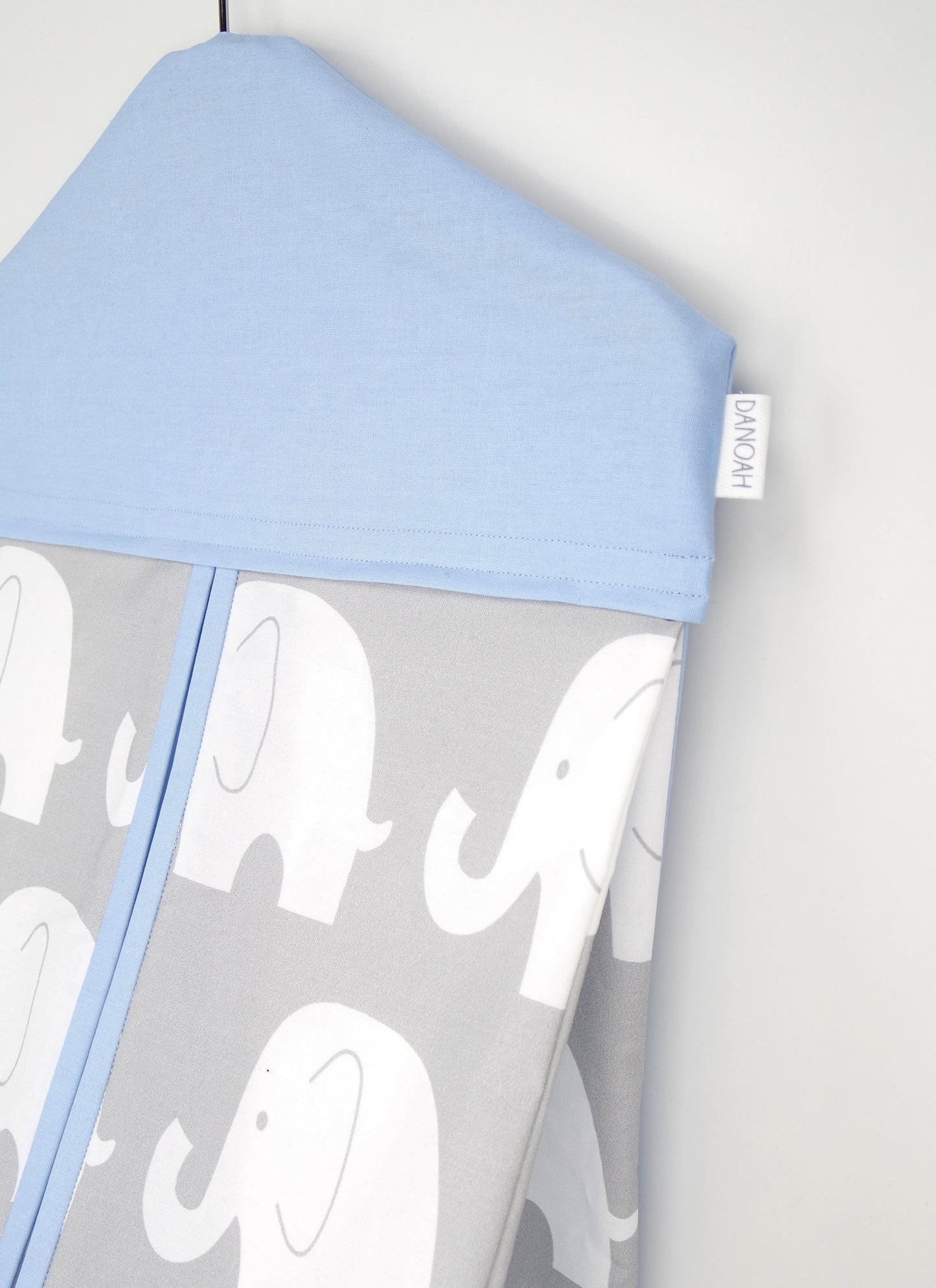 Nappy Stacker - Baby Blue & Grey Elephant