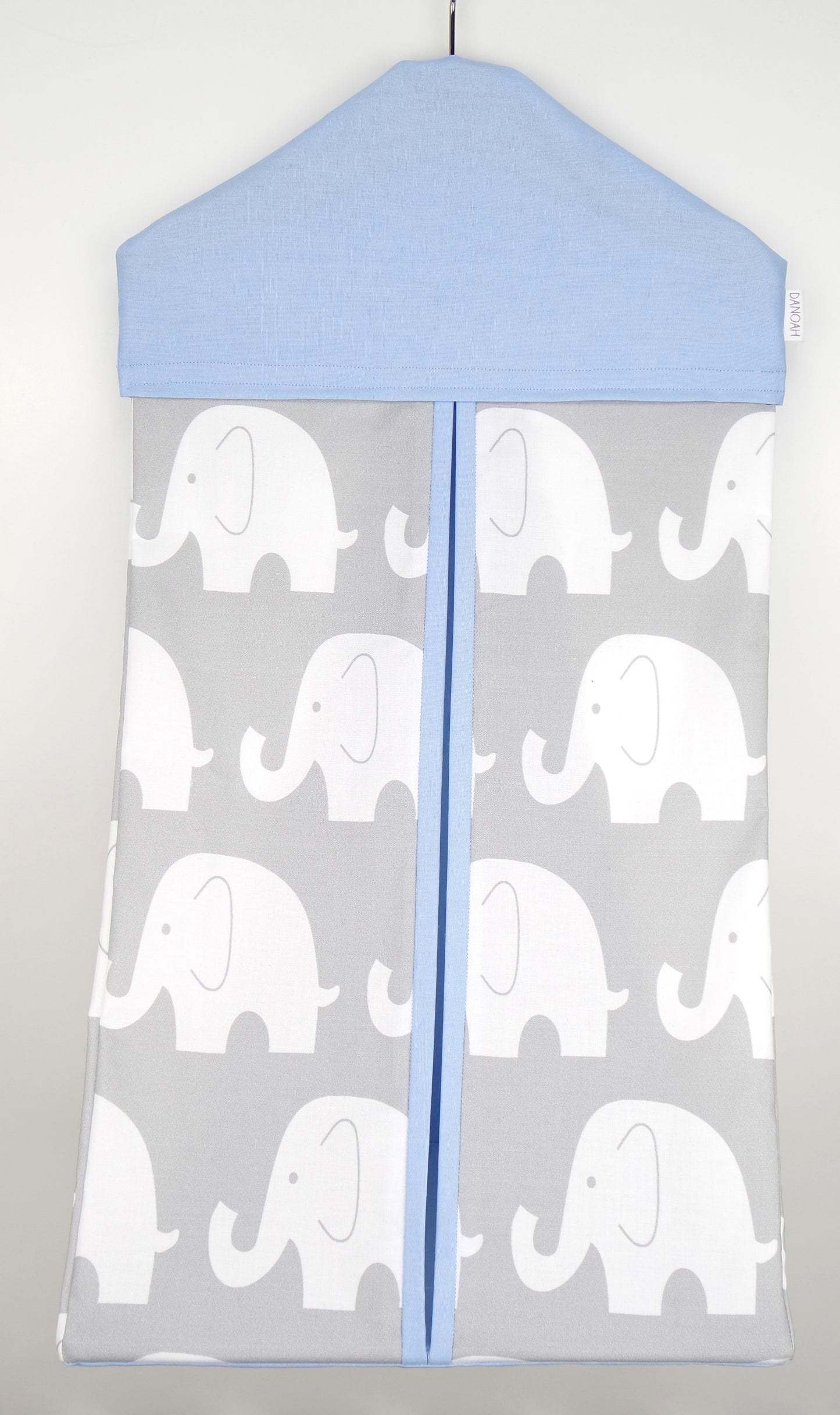 Nappy Stacker - Baby Blue & Grey Elephant