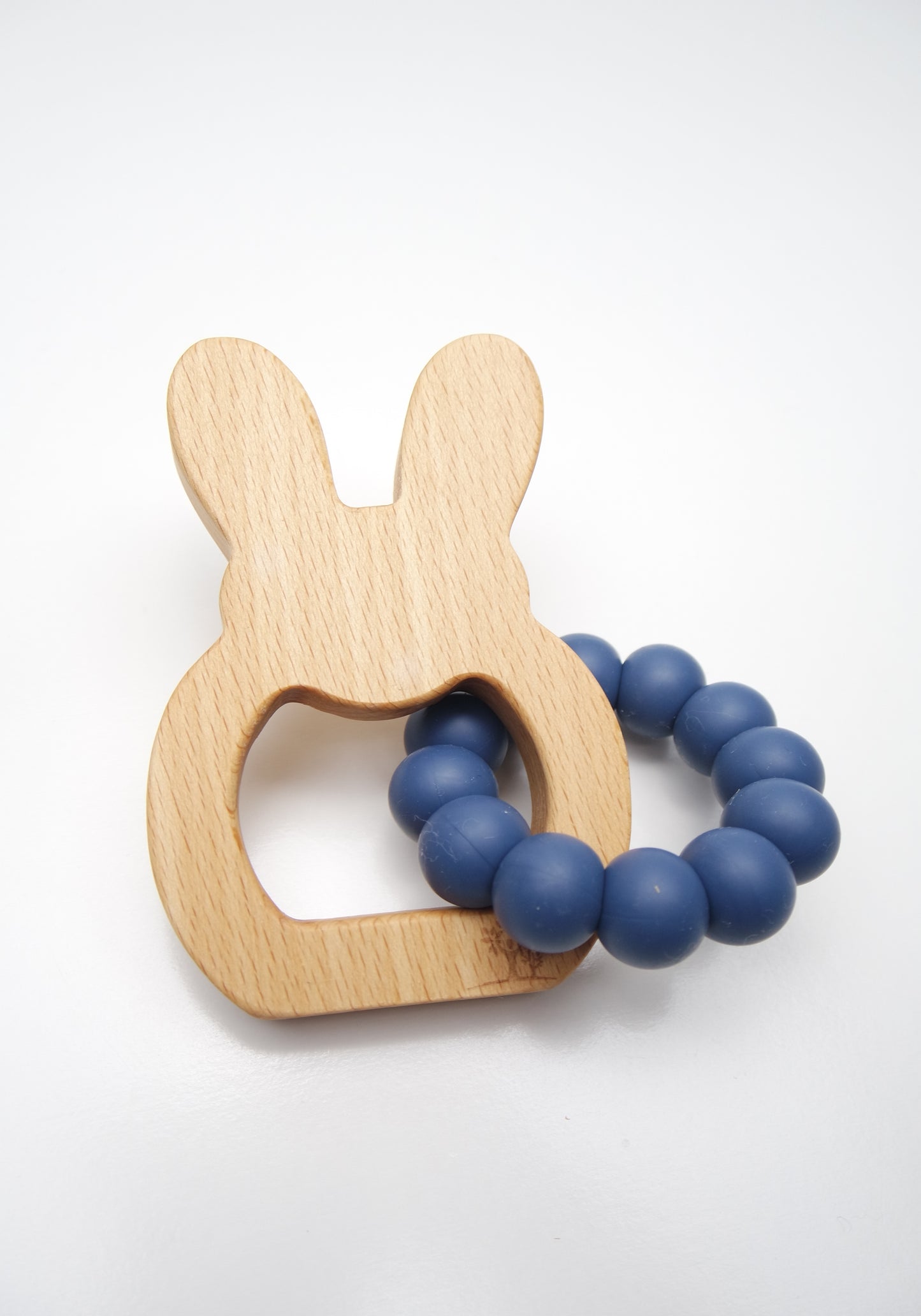 Navy Blue Bunny Teether