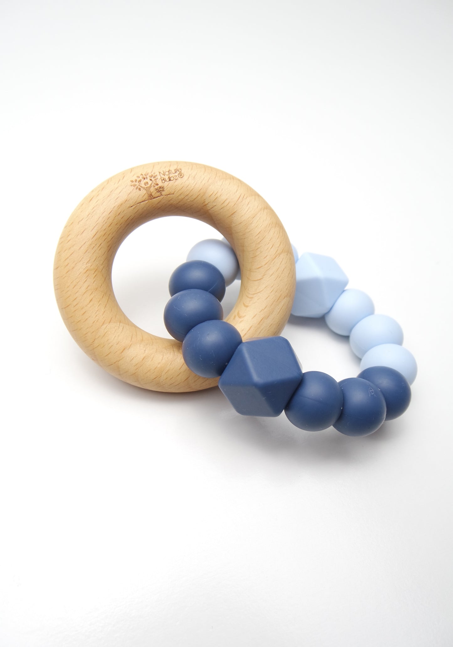 Ice Blue & Navy Blue Teether