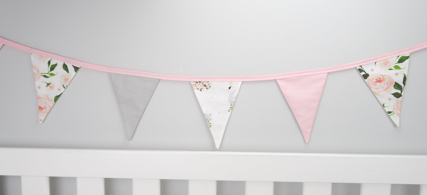 Elegant Swan Bunting Flags