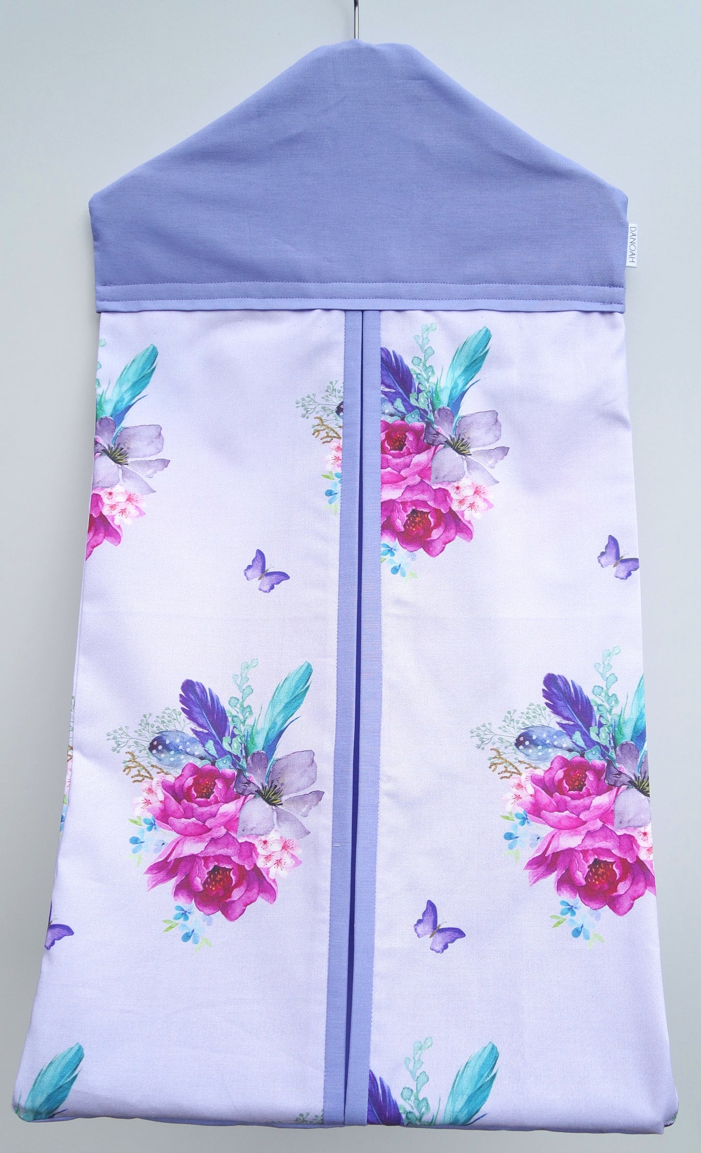 Purple Boho Floral Nappy Stacker