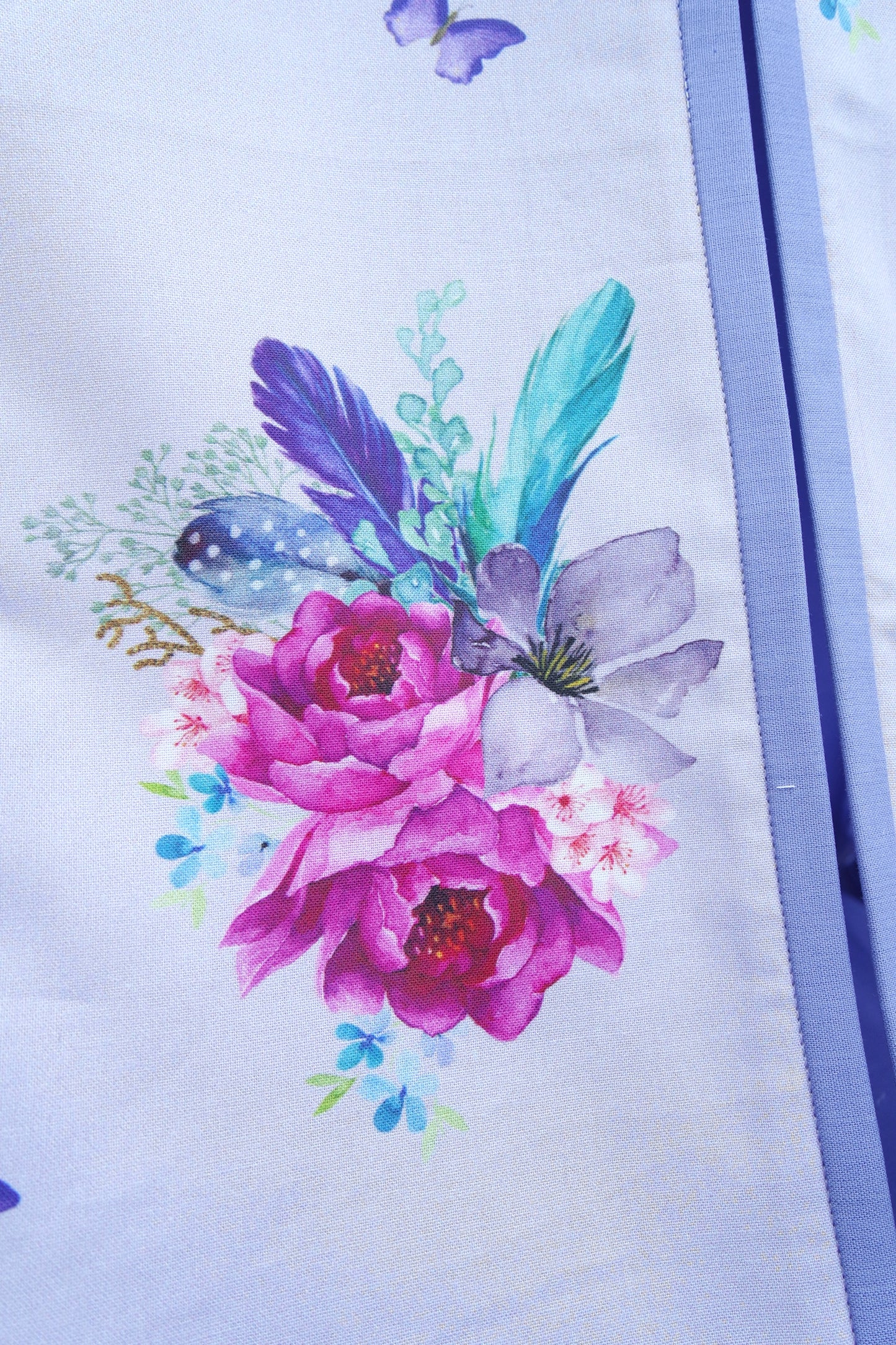 Purple Boho Floral Nappy Stacker