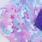 Minky Baby Blanket with Rainbow Unicorns