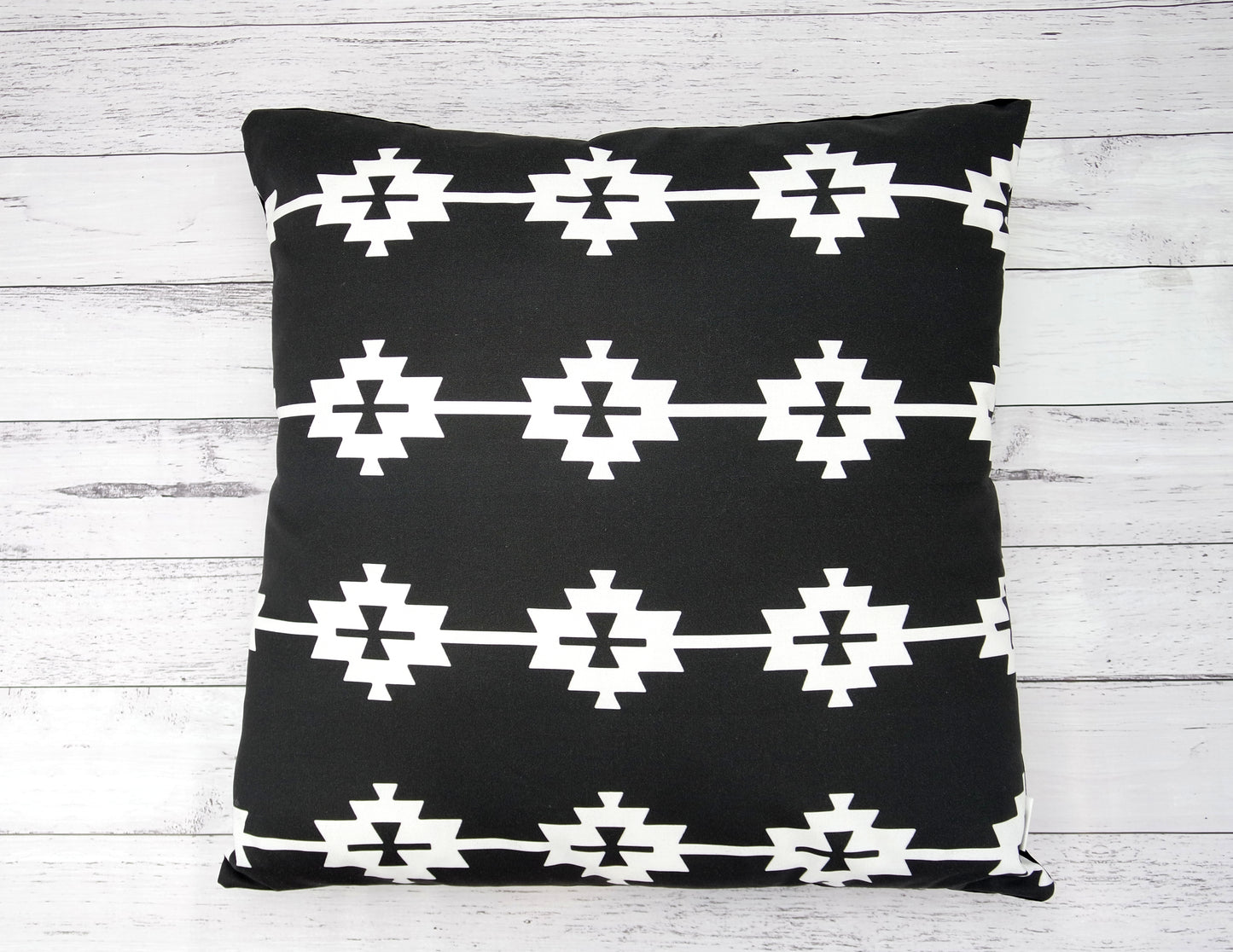 Black Aztec Cushion Cover